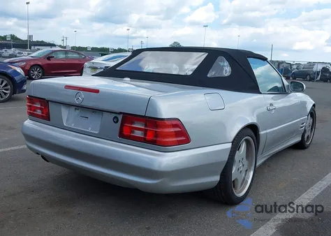 2002 Mercedes-Benz Sl 500 из США, поврежденный, VIN WDBFA68F12F202217